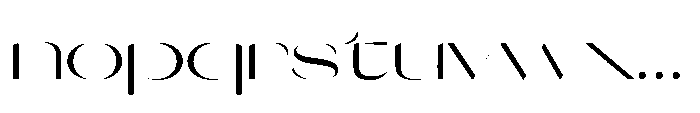 Orelo Expanded Regular Font LOWERCASE