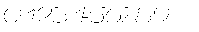 Orelo Expanded Thin Italic Font OTHER CHARS
