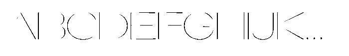 Orelo Expanded Thin Font UPPERCASE