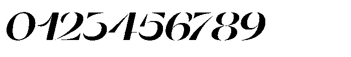 Orelo Extended Black Italic Font OTHER CHARS