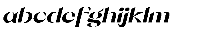 Orelo Extended Black Italic FONT