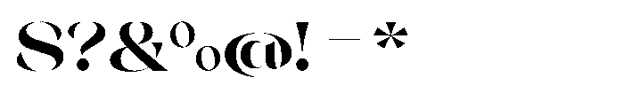 Orelo Extended Black Font OTHER CHARS