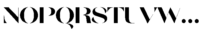 Orelo Extended Black Font UPPERCASE