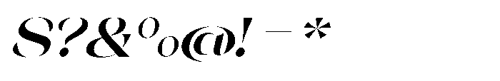Orelo Extended Bold Italic Font OTHER CHARS