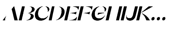Orelo Extended Bold Italic Font