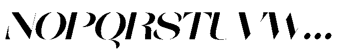 Orelo Extended Bold Italic Font UPPERCASE