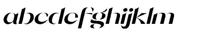 Orelo Extended Bold Italic FONT