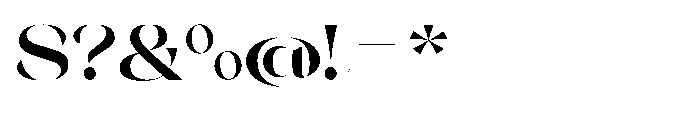 Orelo Extended Bold Font OTHER CHARS