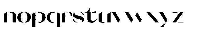 Orelo Extended Bold Font LOWERCASE