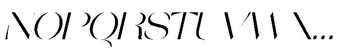 Orelo Extended Italic Font UPPERCASE