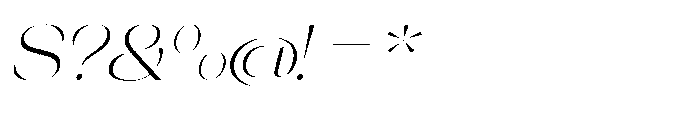 Orelo Extended Light Italic Font OTHER CHARS
