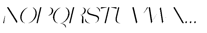 Orelo Extended Light Italic Font UPPERCASE