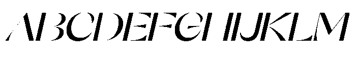 Orelo Extended Medium Italic Font