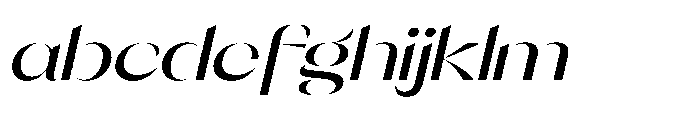 Orelo Extended Medium Italic FONT