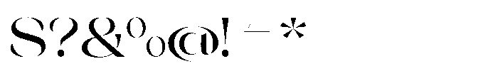 Orelo Extended Medium Font OTHER CHARS