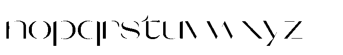 Orelo Extended Regular Font LOWERCASE