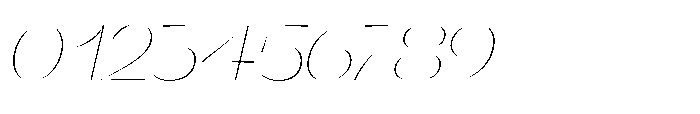 Orelo Extended Thin Italic Font OTHER CHARS
