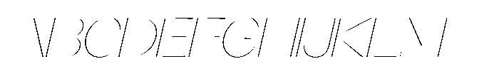 Orelo Extended Thin Italic Font UPPERCASE