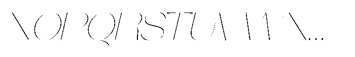 Orelo Extended Thin Italic Font UPPERCASE