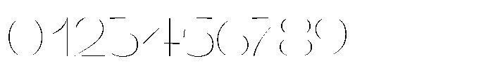 Orelo Extended Thin Font OTHER CHARS