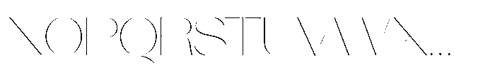 Orelo Extended Thin Font UPPERCASE