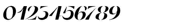 Orelo Standard Black Italic Font OTHER CHARS