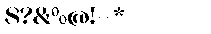 Orelo Standard Black Font OTHER CHARS