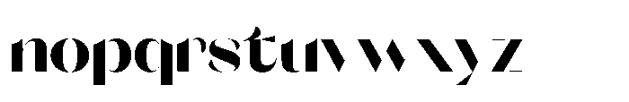 Orelo Standard Black Font LOWERCASE