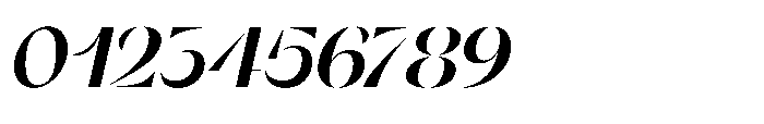 Orelo Standard Bold Italic Font OTHER CHARS