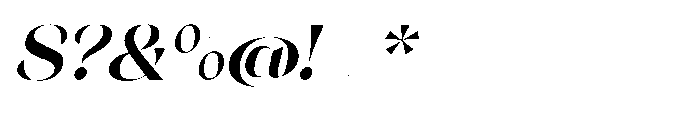 Orelo Standard Bold Italic Font OTHER CHARS