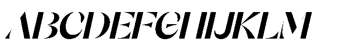 Orelo Standard Bold Italic Font