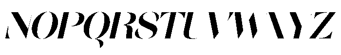 Orelo Standard Bold Italic Font UPPERCASE