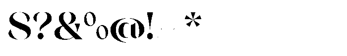 Orelo Standard Bold Font OTHER CHARS