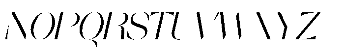 Orelo Standard Italic Font UPPERCASE