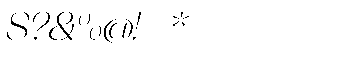 Orelo Standard Light Italic Font OTHER CHARS