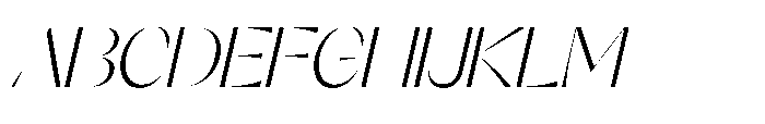 Orelo Standard Light Italic Font UPPERCASE