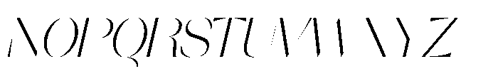 Orelo Standard Light Italic Font UPPERCASE