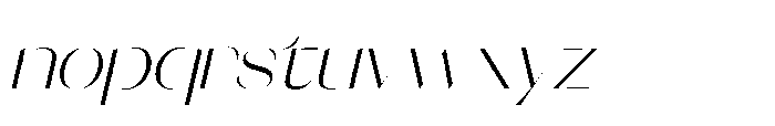Orelo Standard Light Italic Font LOWERCASE