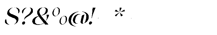 Orelo Standard Medium Italic Font OTHER CHARS
