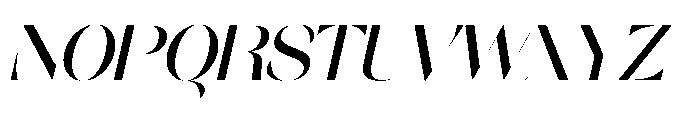 Orelo Standard Medium Italic Font UPPERCASE