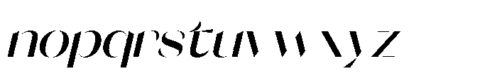 Orelo Standard Medium Italic Font LOWERCASE