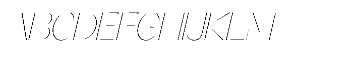 Orelo Standard Thin Italic Font
