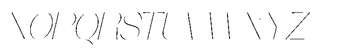 Orelo Standard Thin Italic Font UPPERCASE