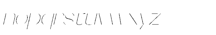 Orelo Standard Thin Italic Font LOWERCASE