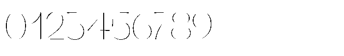 Orelo Standard Thin Font OTHER CHARS