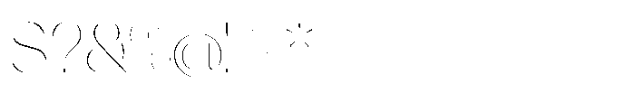 Orelo Standard Thin Font OTHER CHARS