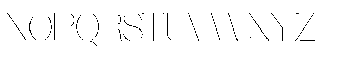 Orelo Standard Thin Font UPPERCASE