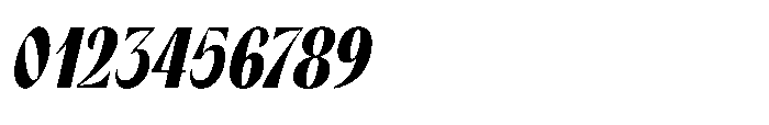 Orelo Text Compressed Black Italic Font OTHER CHARS