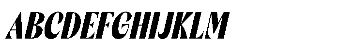 Orelo Text Compressed Black Italic Font