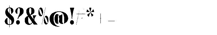 Orelo Text Compressed Black Font OTHER CHARS